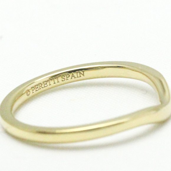 TIFFANY Curved Band Ring Yellow Gold [18K] Fashion No Stone Band Ring Gold - Picture 9 of 9